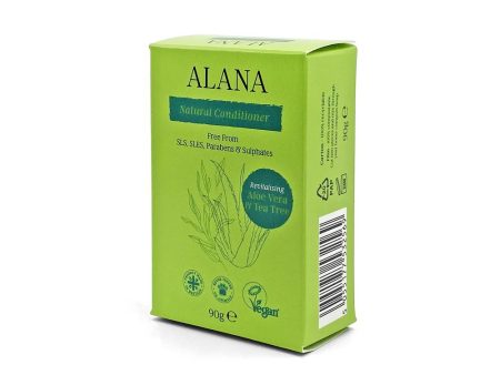 Alana Aloe Vera & Tea Tree Natural Conditioner Bar 90g For Sale