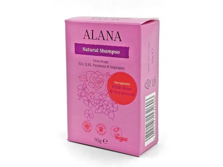 Alana Pink Rose & Geranium Natural Shampoo Bar 95g Discount