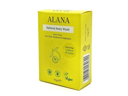 Alana Lemon & Lime Natural Body Wash Bar 95g For Sale