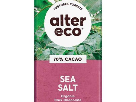 Alter Eco Chocolate Organic Dark Sea Salt 12x80g For Discount