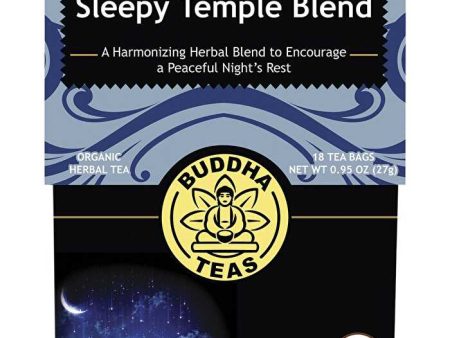 Buddha Teas Organic Herbal Tea Bags Sleepy Temple Blend 18pk Fashion