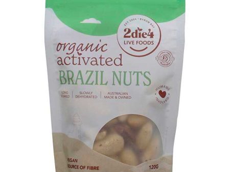 2die4 Live Foods Organic Activated Brazil Nuts 120g For Sale