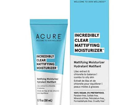 Acure Incredibly Clear Mattifying Moisturizer 50ml Online