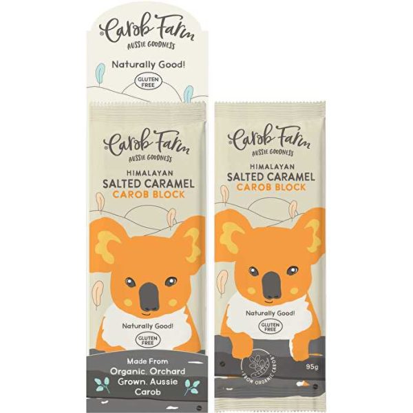 Carob Farm Carob Block Salted Caramel 12x95g For Cheap