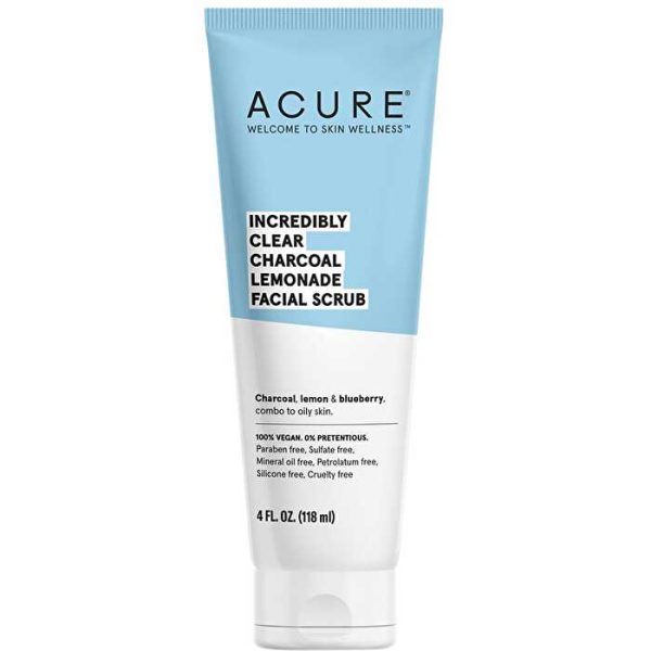 Acure Incredibly Clear Charcoal Facial Scrub 118ml Online Sale