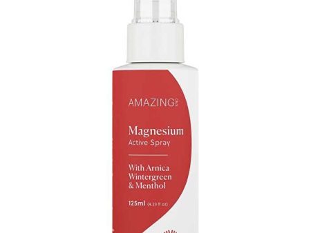 Amazing Oils Magnesium Active Spray Arnica, Wintergreen, Menthol 125ml Supply