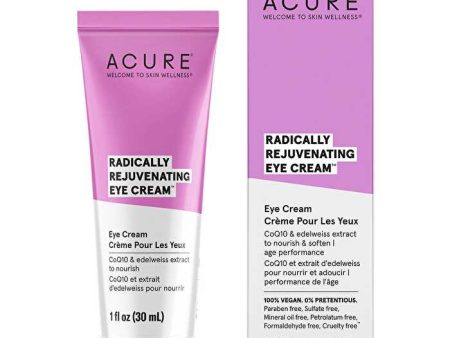 Acure Radically Rejuvenating Eye Cream 30ml Hot on Sale