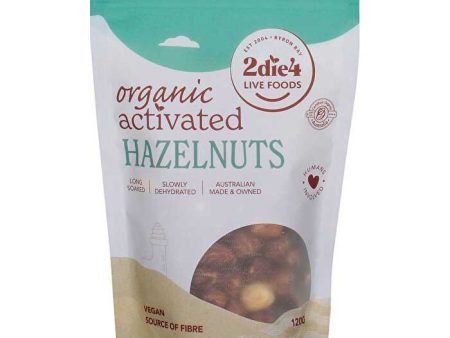 2die4 Live Foods Organic Activated Hazelnuts 120g Supply