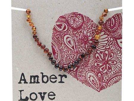 Amber Love Children s Necklace 100% Baltic Amber Rainbow 33cm For Cheap