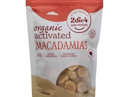 2die4 Live Foods Organic Activated Macadamias 120g Online