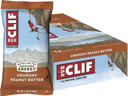 Clif Energy Bar Crunchy Peanut Butter 12x68g Online now