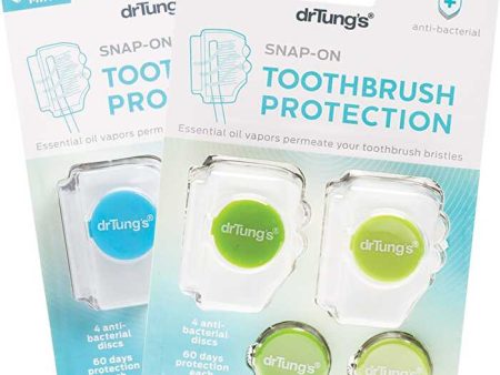 Dr Tung s Toothbrush Protection with 2 Refills (Colour May Vary) 2pk Fashion