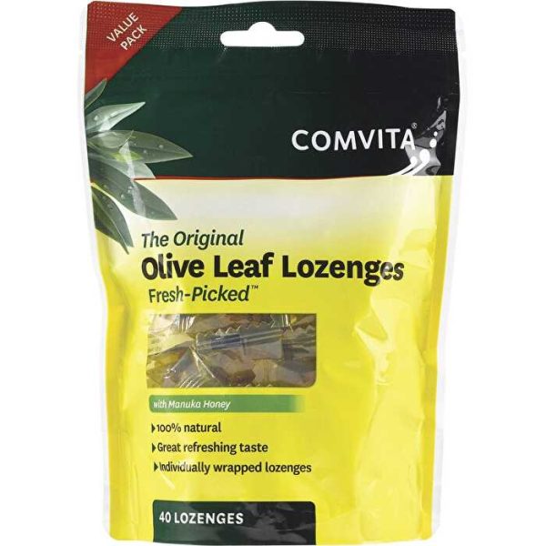 Comvita Olive Leaf Extract Lozenges with Manuka Honey 40pk For Cheap