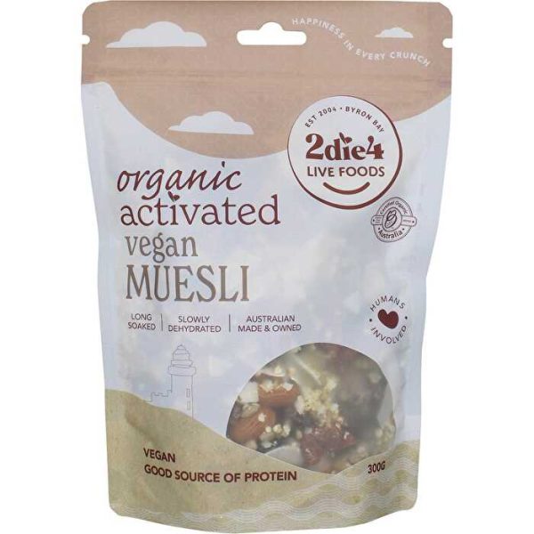 2die4 Live Foods Organic Activated Vegan Muesli 300g Cheap