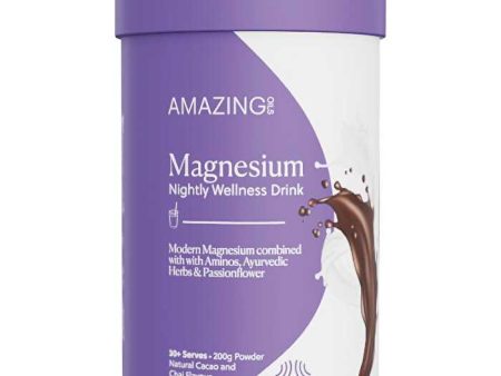 Amazing Oils Magnesium Wellness Drink Nightly Cacao & Chai 200g For Discount