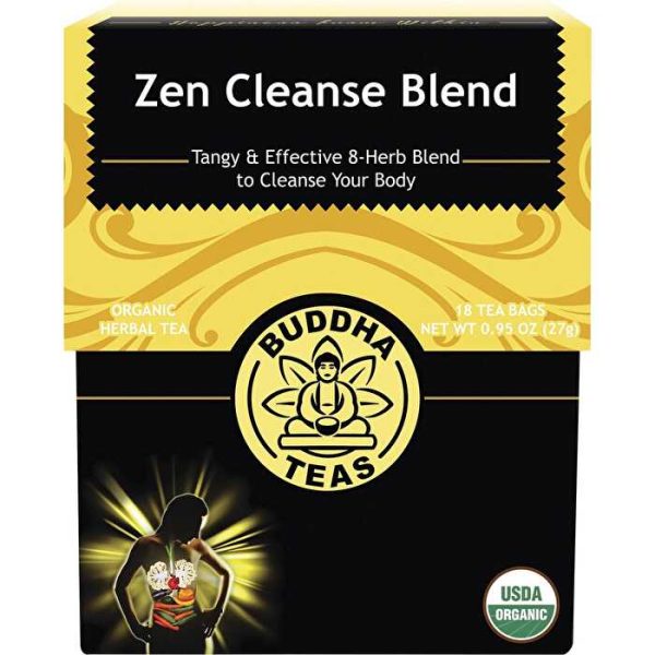 Buddha Teas Organic Herbal Tea Bags Zen Cleanse Blend 18pk Online