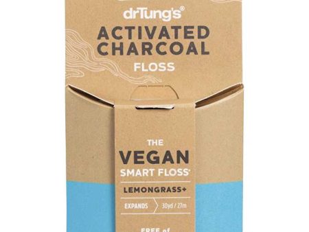 Dr Tung s Smart Vegan Dental Floss Charcoal Lemongrass 27m Discount