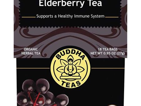 Buddha Teas Organic Herbal Tea Bags Elderberry Tea 18pk Cheap