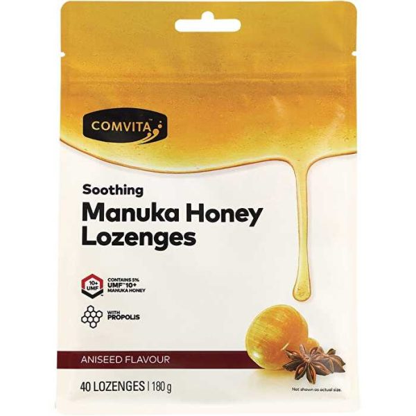 Comvita Manuka Honey Lozenges Aniseed 40x4.5g Supply