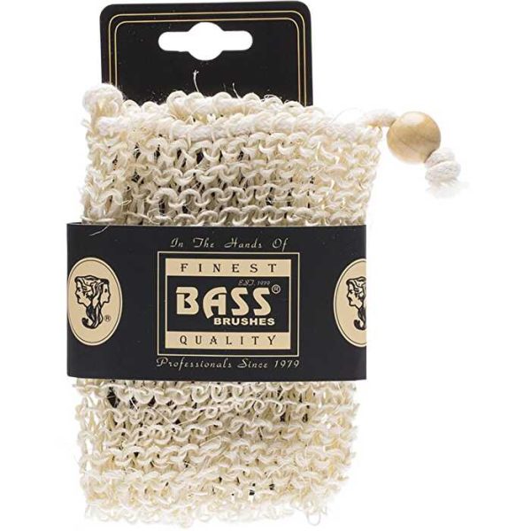 Bass Body Care Sisal Soap Holder Pouch with Drawstring Firm Supply