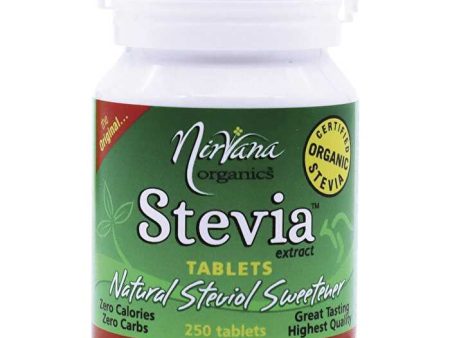 Nirvana Organics Stevia Tablets 250 Tabs Supply