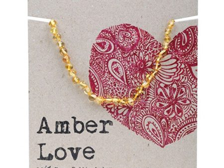 Amber Love Children s Necklace 100% Baltic Amber Cosmic Love 33cm Online Hot Sale