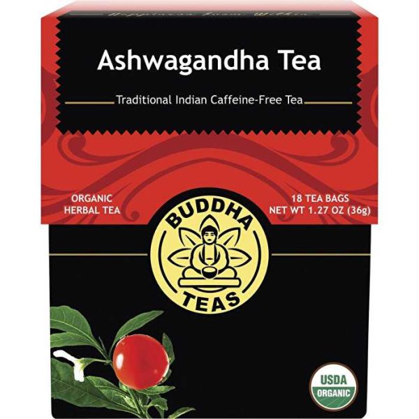 Buddha Teas Organic Herbal Tea Bags Ashwagandha Tea 18pk Cheap