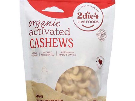 2die4 Live Foods Organic Activated Cashews 300g Online now