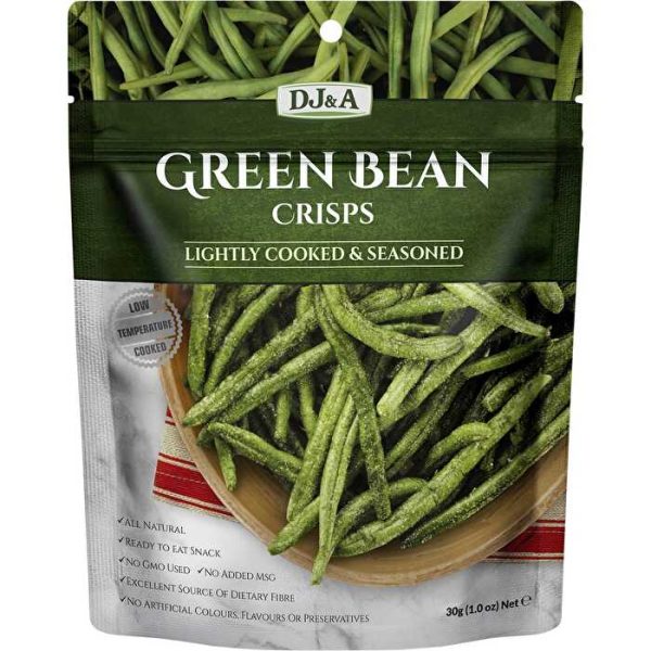 Dj&a Green Bean Crisps 10x30g For Cheap