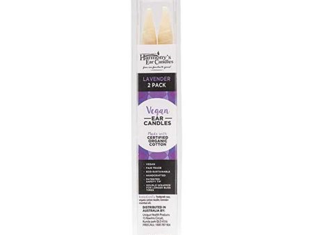 Harmony s Ear Candles Vegan Ear Candles Lavender Scented 2pk Supply