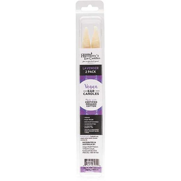 Harmony s Ear Candles Vegan Ear Candles Lavender Scented 2pk Supply