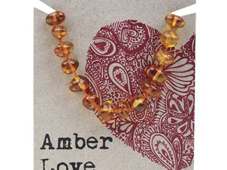 Amber Love Adult s Bracelet 100% Baltic Amber Honey 20cm Online now