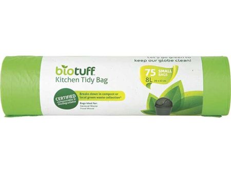 Biotuff Kitchen Tidy Bag Small Bags 75pk 8L For Cheap