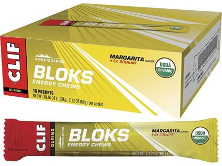 Clif Bloks Energy Chews Margarita 150mg Sodium 18x60g Sale