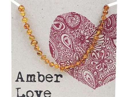 Amber Love Adult s Necklace 100% Baltic Amber Honey 46cm Cheap