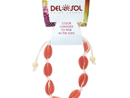 DelSol Color-Changing Bracelet - Pink Cowrie by DelSol for Women - 1 Pc Bracelet Fashion