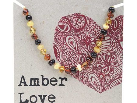 Amber Love Adult s Necklace 100% Baltic Amber Mixed 46cm Cheap