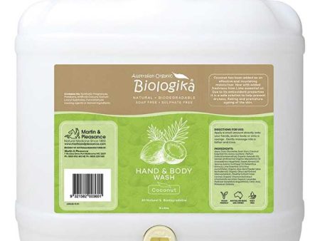 Biologika Hand & Body Wash (Bulk) Everyday Coconut 15000ml For Sale