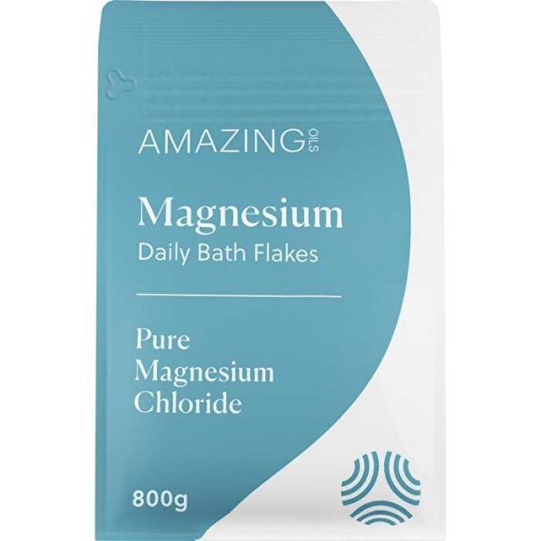 Amazing Oils Magnesium Daily Bath Flakes Pure Magnesium Chloride 800g Hot on Sale