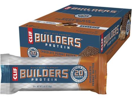 Clif Builders Bar Chocolate Peanut Butter 12x68g Sale