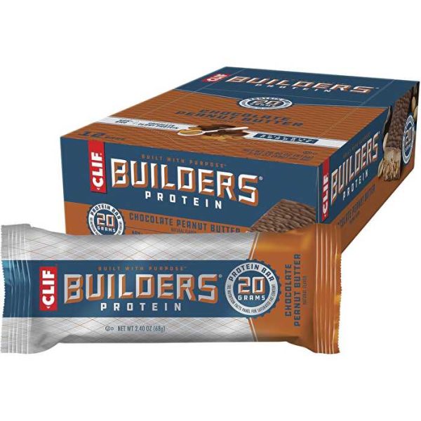 Clif Builders Bar Chocolate Peanut Butter 12x68g Sale