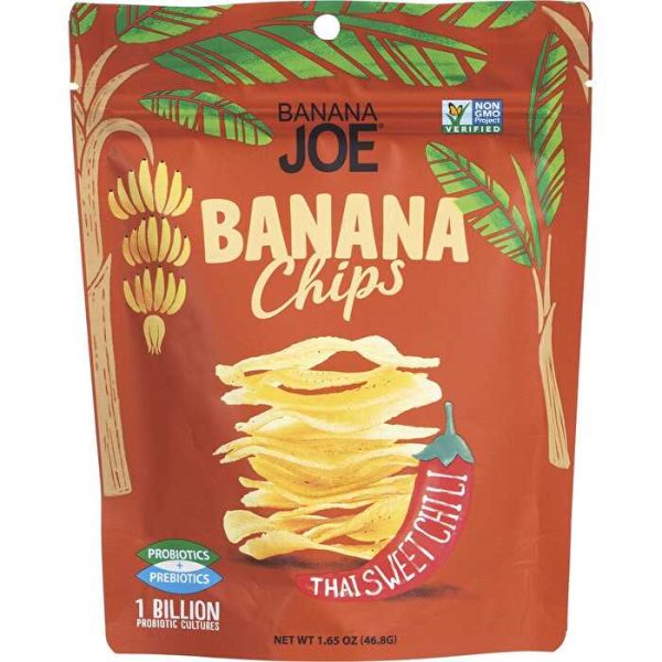 Banana Joe Banana Chips Thai Sweet Chili 6x46.8g on Sale