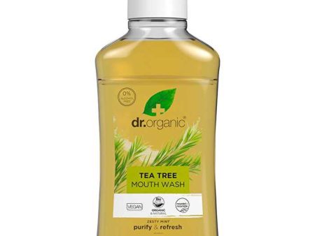 Dr Organic Mouthwash Tea Tree 500ml Sale