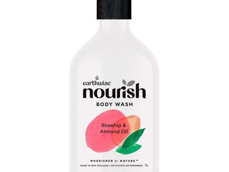 Earthwise Nourish Body Wash Rosehip & Almond Oil 1000ml For Sale