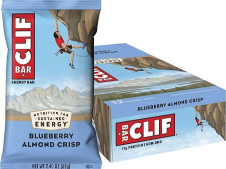 Clif Energy Bar Blueberry Almond Crisp 12x68g Online Sale