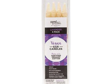 Harmony s Ear Candles Vegan Ear Candles Lavender Scented 4pk Online