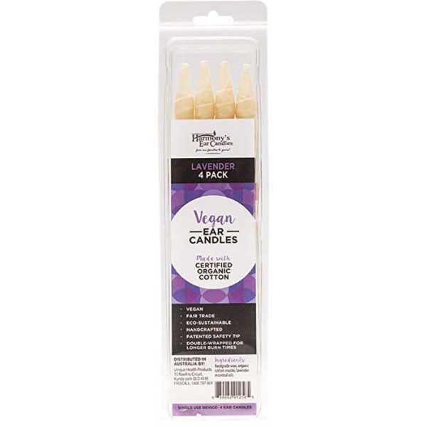 Harmony s Ear Candles Vegan Ear Candles Lavender Scented 4pk Online