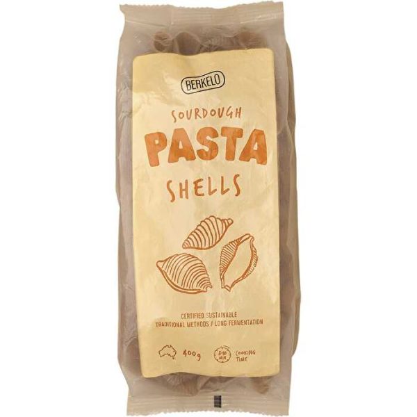 Berkelo Sourdough Pasta Wholewheat Shells 400g Fashion