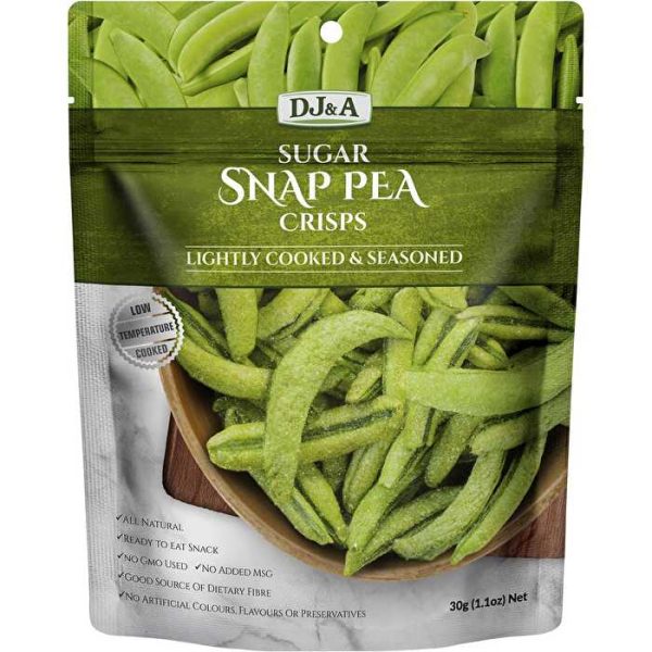 Dj&a Sugar Snap Pea Crisps 10x30g Sale