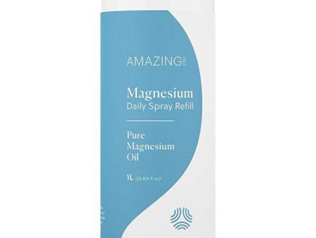 Amazing Oils Magnesium Daily Spray Refill Pure Magnesium Oil 1000ml For Cheap